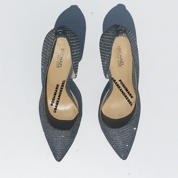 Michael Kors Glitter Mesh Mid Pumps - Picture 5 of 8
